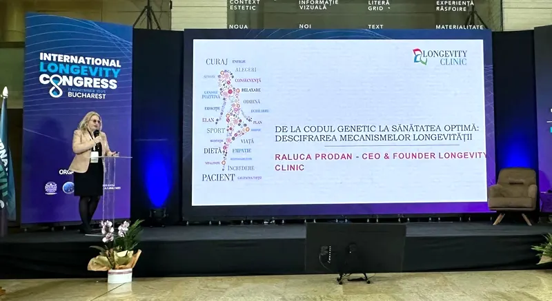 De la codul genetic la sănătatea optimă: Viziunea Longevity Clinic la Primul Congres Internațional de Longevitate din România